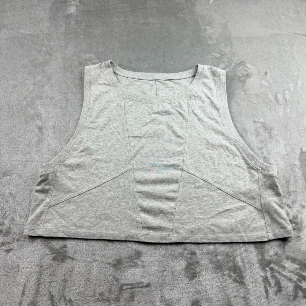 OFFLINE by Aerie Women's Size XL Gray Cropped Muscle Tank Top